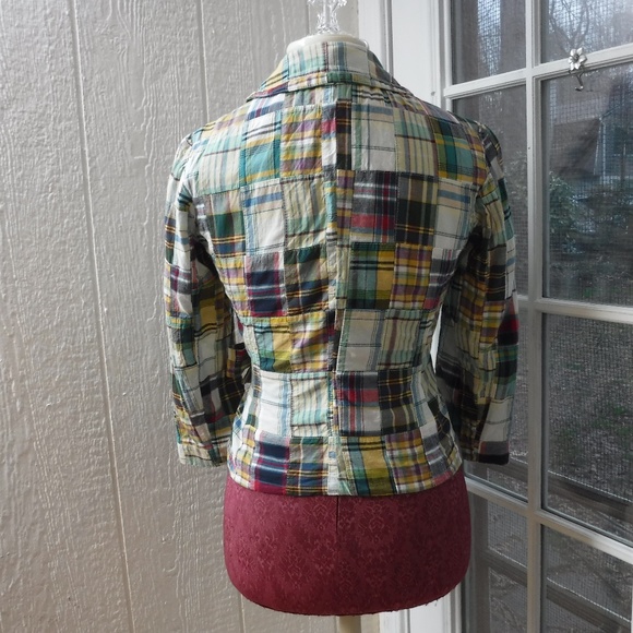 J.Crew Multi-Color Check Patched on Jacket - Picture 11 of 11